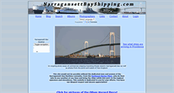 Desktop Screenshot of narragansettbayshipping.com